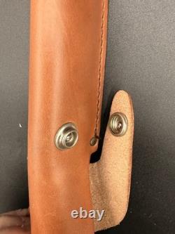 Case XX Leather 5 Inch Utility Hunter Knife with Leather Sheath (323-5 SS)