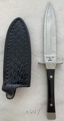 Case XX P62-4 1/2 Ss Boot Hunting Knife Dagger Knife With Blk Leather Sheath USA