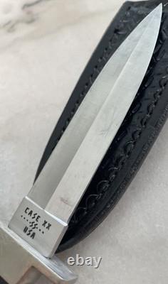 Case XX P62-4 1/2 Ss Boot Hunting Knife Dagger Knife With Blk Leather Sheath USA