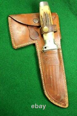 Case XX Tested Patented Stag 1935 Axe And Hunting Knife Combo