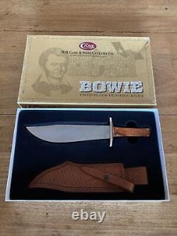 Case XX USA Hunter Bowie SS Cocobolo Knife No. 01224 with Leather Sheath in Box