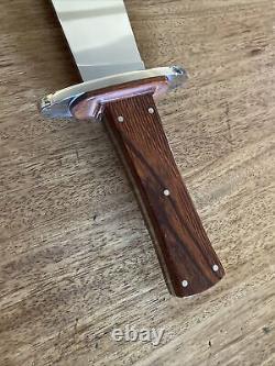 Case XX USA Hunter Bowie SS Cocobolo Knife No. 01224 with Leather Sheath in Box