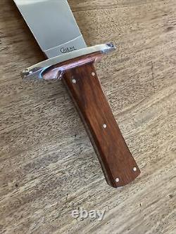 Case XX USA Hunter Bowie SS Cocobolo Knife No. 01224 with Leather Sheath in Box