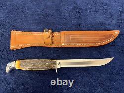 Case XX USA Stag Hunter 1965-69 516-5 Ssp Knife With Sheath, Vintage