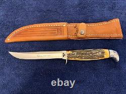 Case XX USA Stag Hunter 1965-69 516-5 Ssp Knife With Sheath, Vintage