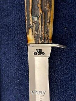 Case XX USA Stag Hunter 1965-69 516-5 Ssp Knife With Sheath, Vintage