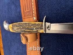 Case XX USA Stag Hunter 1965-69 516-5 Ssp Knife With Sheath, Vintage