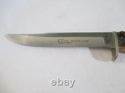 Case XX Vintage 1970's Razor Edge Fixed Blade Stag 5 Finn SSP with Sheath