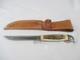 Case XX Vintage 1977 Blue Scroll Fixed Blade Stag 516-5 SSP with Sheath