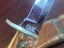 Case XX fixed blade knife (1940-1965) Sambar Deer Stag with Sheath
