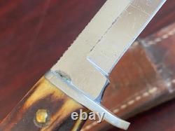 Case XX fixed blade knife (1940-1965) Sambar Deer Stag with Sheath