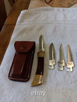Case xx USA BFD Pa with 3 Blades in Sheath, Buck USA 112, Buck 119 in sheath