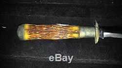 Cattaraugus 12839 lockback folding hunting knife king of the woods