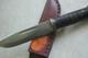 Cattaraugus 225Q knife. Hand-sewn and decorated leather sheath