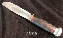 Circa 1930 Marbles Gladstone Mich. Hunting knife Fixed Blade Sheath Knife