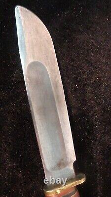 Circa 1930 Marbles Gladstone Mich. Hunting knife Fixed Blade Sheath Knife
