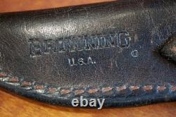 Circa 1970s BROWNING USA Model 55 Fixed Blade Hunting / Camp Knife