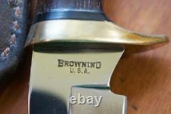 Circa 1970s BROWNING USA Model 55 Fixed Blade Hunting / Camp Knife