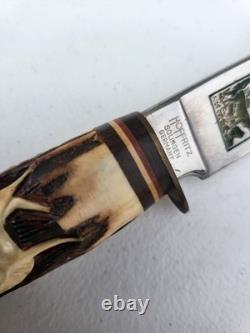 Classic German Nicker Hunter's Companion Knife With Sheath Solingen Germany