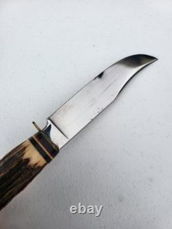 Classic German Nicker Hunter's Companion Knife With Sheath Solingen Germany