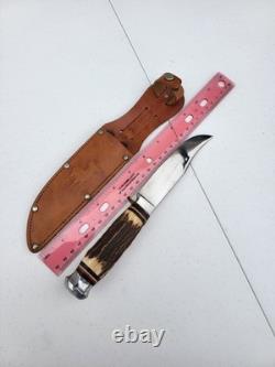 Classic German Nicker Hunter's Companion Knife With Sheath Solingen Germany