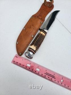 Classic German Nicker Hunter's Companion Knife With Sheath Solingen Germany
