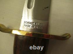 Collectible Schrade / Walden Hunting Knife Made In USA Buffalo Bill With Case