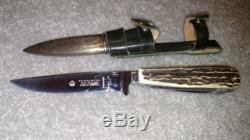 Collectors Puma-Werk pre 1964 fixed blade hunting knife. Sheath included