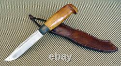 Colletible Vintage (1952) Finnish Hunting Puukko Knife (xv Olympic) J. Marttiini