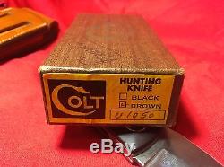Colt Hunting Knife Barry Wood Folder In Box Very Nice 1974 Randall Swinglock