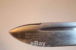 Cool Vintage Puma 6398 Hunters Friend Fixed Blade Hunting Knife German with Sheath
