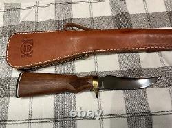 Corwin Knives Gunstock Hunting Knife & Leather Gun Case Sheath 9-1/4 Unused