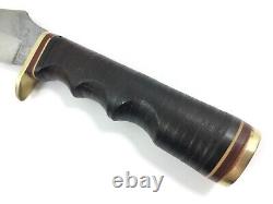 Craftsman Big Horn Skinner Fixed Blade Knife Handles + Sheath 9438-QP
