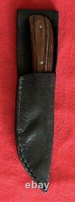 Custom 1980's Hunting Knife Rare Florida Maker Brj No. 234 Original Sheath