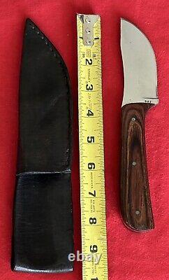 Custom 1980's Hunting Knife Rare Florida Maker Brj No. 234 Original Sheath