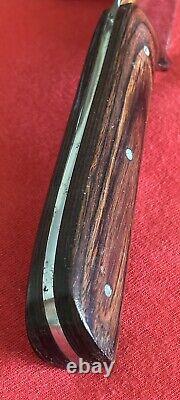 Custom 1980's Hunting Knife Rare Florida Maker Brj No. 234 Original Sheath