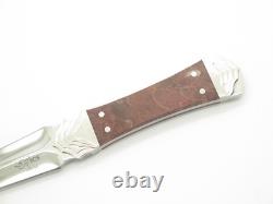 Custom Buck 205 Koji Hara Limited ATS-34 Burlwood Dagger Knife