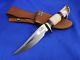Custom Colin Cox Crown Stag Miniature Fighting Hunting Knife