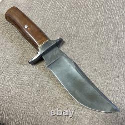 Custom D. K. Knives USA, 1095, Damascus Bolster, Micarta Handle, Custom Sheath