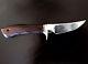 Custom Draper Knife With Sheath Hunting Bowie Knife Excellent Condition