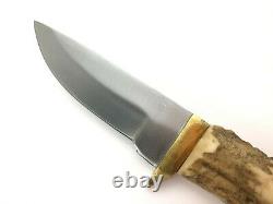 Custom Fixed Blade Knife Crown Stag Handle 8-1/2 4747-MM