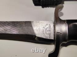 Custom Hand-Forged 11.5 Bowie Knife Nicholson File Steel Red Lava Resin handle