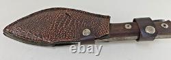 Custom Handmade 9 Inches Long In High Carbon Steel Skinner Knife With Sheath