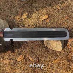 Custom Handmade Carbon Steel Hunting Machete Outdoor Camping & Utility Use