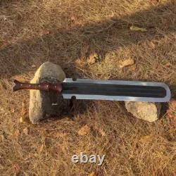 Custom Handmade Carbon Steel Hunting Machete Outdoor Camping & Utility Use