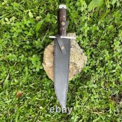 Custom Handmade D2 Tool Steel Hunting Bowie Knife Survival Bowie Knife