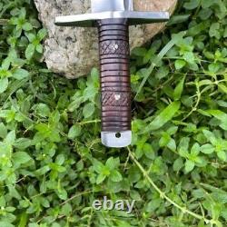 Custom Handmade D2 Tool Steel Hunting Bowie Knife Survival Bowie Knife