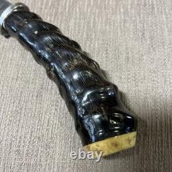 Custom Handmade Hunter, Impala Horn, Unique Aged Sheath, Circa 1980's