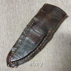 Custom Handmade Hunter, Impala Horn, Unique Aged Sheath, Circa 1980's