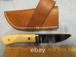 Custom Handmade Knife. Drop Point Hunter. Claude Montjoy. Unused. Excellent